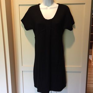 Ann Taylor LOFT cozy black sweater dress